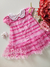 Vestido bebê corações rosa Petit Cherie 214