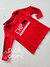 Camiseta infantil manga longa em suedine vermelha Charpey 28762