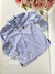 Bata infantil em tricoine listrada azul Charpey 28844