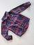 Camisa infantil em flanela xadrez azul e vermelho Charpey 28848 - comprar online