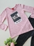 Conjunto infantil manga longa happy days rosa Kyly 087 - comprar online