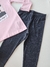 Conjunto infantil manga longa happy days rosa Kyly 087 na internet