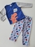Pijama infantil dorminhocossauro azul Alphabeto 59960