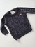 Sueter infantil tricot trançado preto Charpey 28653