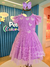 Vestido infantil tule glitter lilás Petit Cherie 142