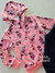 Conjunto infantil moletom rosa floral Kyly 048 - comprar online