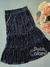 Saia teen midi em tule lurex preto Pinkx 241380