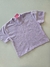 Blusa infantil lilás strass flor Cinti 12032