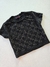 Blusa teen em melha shine preta com strass Pinkx 241370