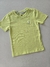 Camiseta infantil meia malha verde lima Charpey 18158