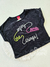 Blusa infantil cropped enjoy preta Kyly 242