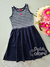 Vestido infantil listras marinho Kyly 247