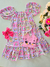 Vestido infantil gatinhos com bolsa Cinti 12081