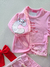 Conjunto infantil manga bufante ursinho rosa Cinti 12121 na internet
