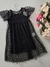 Vestido infantil preto com sobreposição tule Kyly 252 na internet