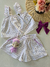 Conjunto infantil bata e short pipoquinha lilás com fadinha Gabriela Aquarela 242090