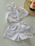 Conjunto infantil bata e short pipoquinha lilás com fadinha Gabriela Aquarela 242090 - loja online