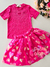 Conjunto infantil pink cristais Animê 4446