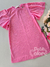 Vestido infantil rosa com strass Animê 4241