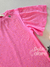 Vestido infantil rosa com strass Animê 4241 - loja online