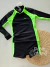 Conjunto infantil sunga Guilherme preto e verde Siri Kids 39504