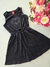 Vestido infantil coração strass preto Kyly 251