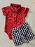 Conjunto bebê vermelho Charpey 18071