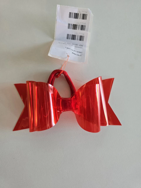 Laço com rabicó infantil vermelho Neon Siri Kids 39753