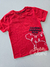 Camiseta infantil flame vermelho Charpey 18081