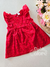 Vestido bebê laise coração vermelho Cinti 10286