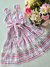 Vestido infantil listras Animê 4265