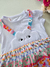 Vestido bebê pop listras divertidas Alphabeto 61381 - comprar online