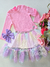 Conjunto infantil blusa manga longa e saia tule rosa iogurte Cinti 12447 - comprar online