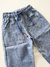 Calça infantil azul denim Divertto 17842 - loja online