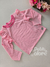 Blusa infantil manga longa listrada rosa Cinti 12448 - comprar online