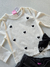 Conjunto infantil blusa manga longa e short preto corações Cinti 12450 - Petit Colorê | Moda Infantil, roupa de Menina, Menino e Bebê 