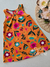 Vestido infantil floral laranja Kyly 922 - comprar online