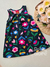 Vestido infantil floral azul Kyly 922 - comprar online