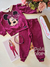 Conjunto infantil moletinho Minnie cranberry Disney Animê N4517 - comprar online