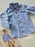 Camisa infantil manga longa azul jeans Divertto 17826 - comprar online