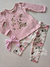 Conjunto infantil inverno flores rosa Milon 758 - comprar online