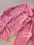 Conjunto infantil inverno brilhos rosa barbie Cinti 12381 na internet