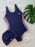 Maiô infantil c/ touca pegando onda azul marinho Siri Kids Sport 40812 - comprar online