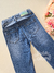 Calça jeans infantil com cristais Gabriela Aquarela 251056 - Petit Colorê | Moda Infantil, roupa de Menina, Menino e Bebê 