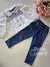 Conjunto infantil calça jeans e bata tweed Gabriela Aquarela 251045 - comprar online