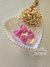 kit par laço infantil gravatinha linho rosa 5,5 cm 1011 na internet