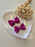 kit par laço infantil gravatinha linho fucsia 5,5 cm 1011 na internet