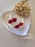 Kit par laço infantil gravatinha linho vermelho 3 cm 1094 na internet