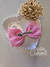 Laço infantil gravatinha linho rosa 9 cm 1006 na internet