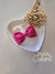 Laço infantil gravatinha linho pink 9 cm 1006 - comprar online